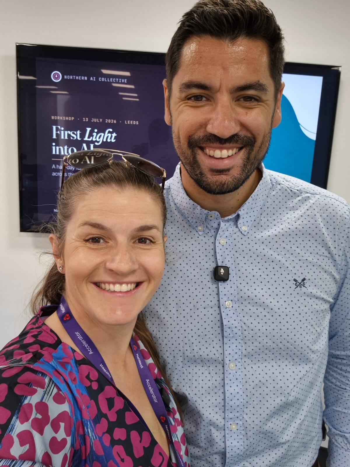 Jitka Lopez and Said Lopez at a Northern AI Collective First Light workshop